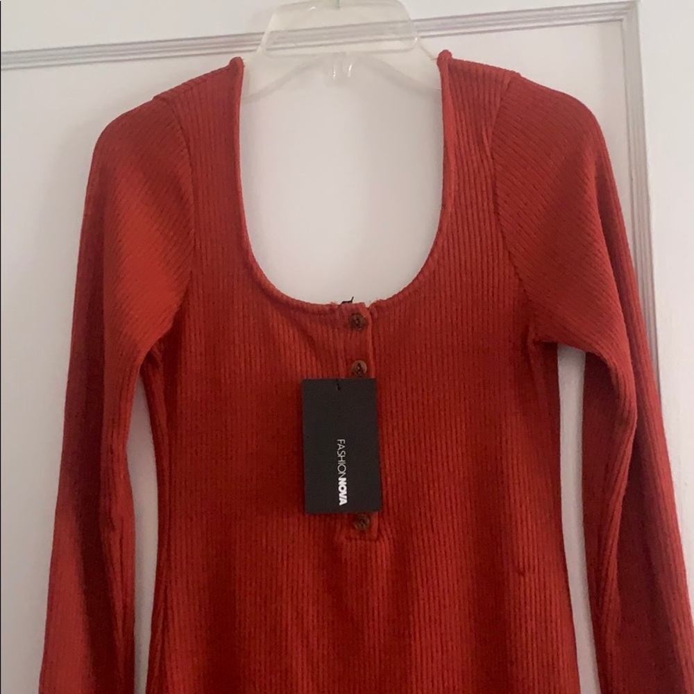 NWT Fashion Nova Body Con Sweater Dress - Picture 3 of 3